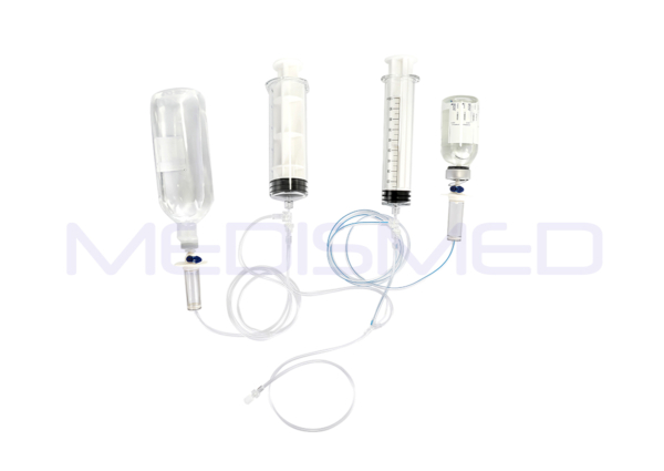 Nemoto 200ml 100ml syringe with transfer set