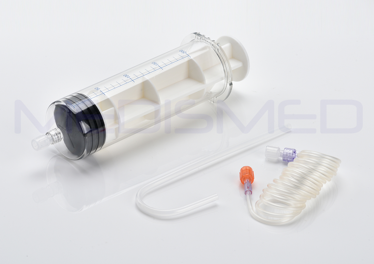 Kit de seringue d'injection, seringue d'injecteur en plastique