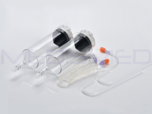Siringhe da 190 ml/190 ml Compatibili Con Gli Iniettori Automatici Di Contrasto Per Angiografia Bayer Medrad Imaxeon Salient Dual CT