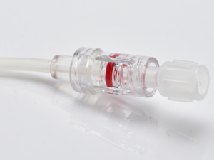 1200 psi Tubo de Paciente Trançado Reto de Alta Pressão com Uma Válvula para Angio | Cath Lab Injectors