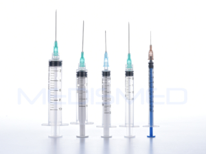 Medis Disposable Syringes with needles -Luer Lock