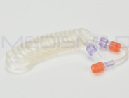Disposable 350psi 2500mm (96 inch) Y Connector Curly Tubing with Dual Check Valves for CT Injection
