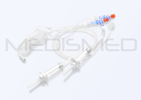 12 Hours CT MRI Contrast Media Injectors Transfer Set with Dual Head