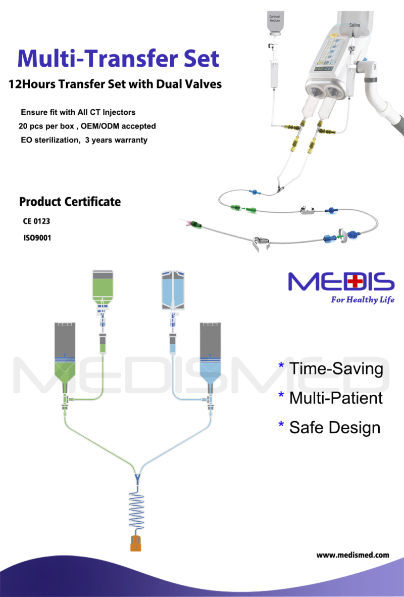 Medtron 200ml Multi Transfer syringe set 12 hours
