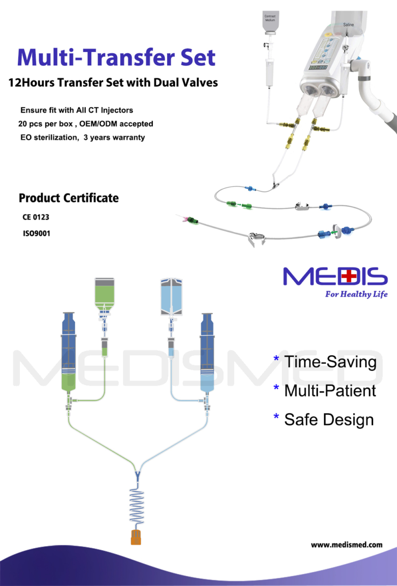 Nemoto Dual shot 100ml Contrast Injector with 12hrs Transfer Set  