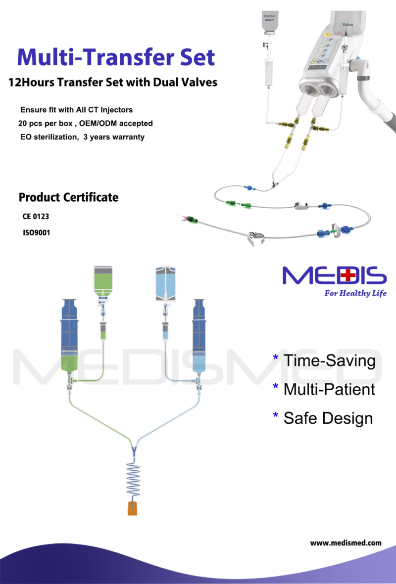 Nemoto 200ml / 100ml Automatic Angiography Injector with 12hrs Transfer Set