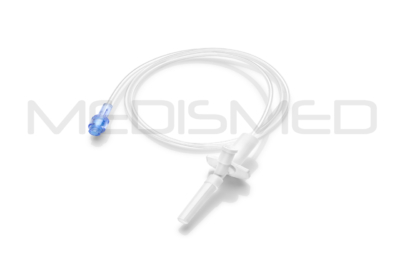 transfer set with clave swabable valve and spike with ball check