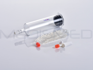 125ml prefill syringe with Large Spike for guerbet LF optione-Optivantage CT contrast Medium injector